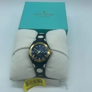 AUTHENTIC Kate Spade Black & White Polka Dot Rumsey Watch, 30mm Amazon.com: Kate Spade New York Women main image 4